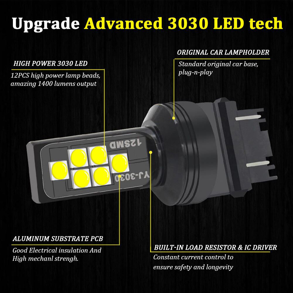 G4 AUTOMOTRIZ 2x 3156 3157 Bombillas LED 3030 Alto Brillo Colorido Luz Trasera de Freno- - Image 3