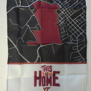Virginia Tech Hokies "This is Home" mini flag and sticker