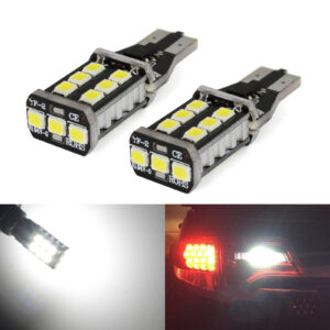 G4 AUTOMOTRIZ 2x T15 921 CANBUS LED Bombillas 2835 SMD 12V Luz de Respaldo Blanco Frío-