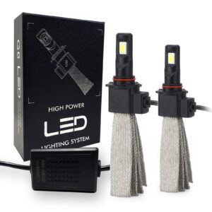 Kit de faros LED sin ventilador G4 Automotive 2x HB3 9005 60W bombillas blancas brillantes 6000K-