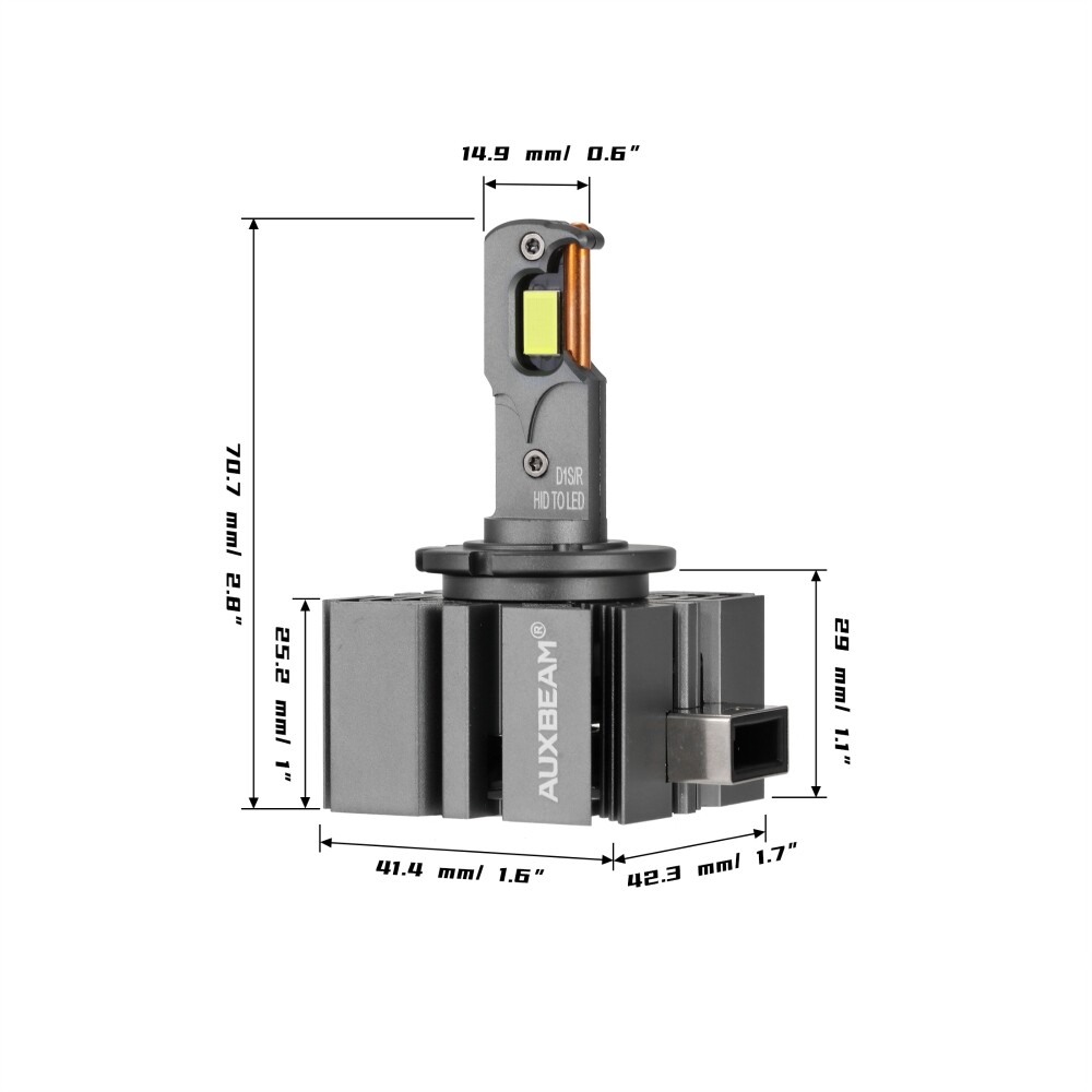 AUXBEAM D1 D1S D1R Faros LED 70W 22000LM Reemplazar Kits de Conversión HID- - Image 2