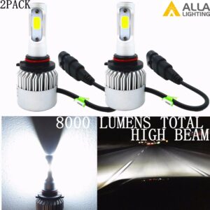 Kits de conversión de luces altas mini bombillas LED blancas Allá Lighting, 9005 HB3-