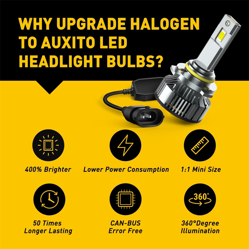 2023-NEW 9005 HB3 LED Bulbs Conversion Kits Super Bright White Q16plus High Beam - Image 4