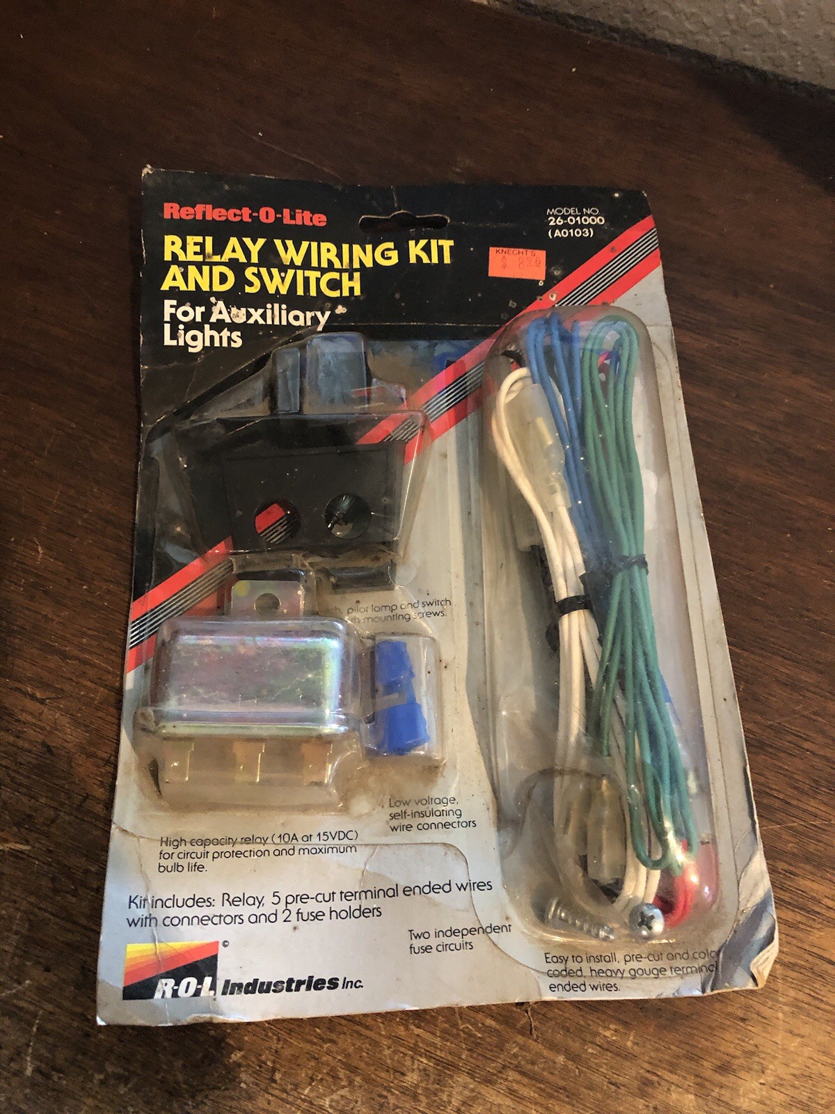 Kit de interruptor de cableado de relé de luz auxiliar automotriz 12 V nuevo en caja EE. UU. NUEVO EN CAJA-