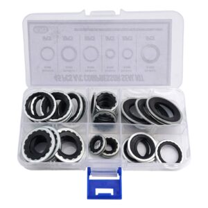 45Pcs Automotive Air Conditioning System Compressor Gasket Seal Repair Parts