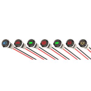 Juego de luces LED impermeables DC 12V 24V para tablero de instrumentos automotriz-