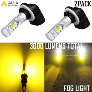 Bombilla antiniebla Allá Lighting 898 881 56-LED amarillo dorado alta viabilidad, nieve -