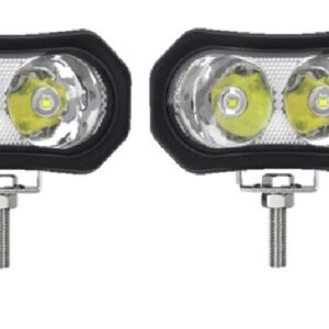 2x Vainas de luz de trabajo LED punto blanco conducción lámpara antiniebla todoterreno SUV ATV 4x4-