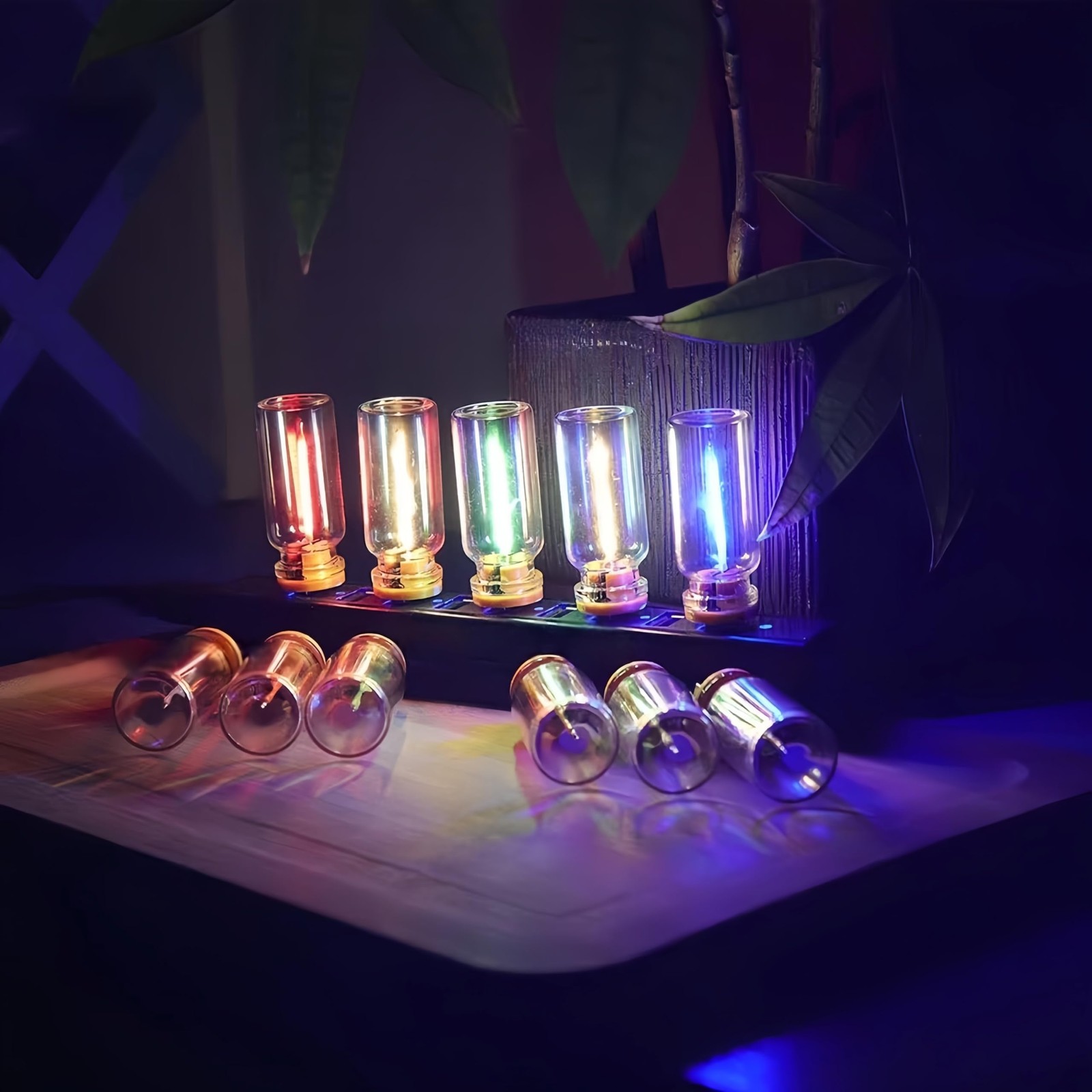 Lámpara Coche Retro, Ajuste Táctil USB Luces LED Coche, Enchufe USB Automotriz N...- - Image 4