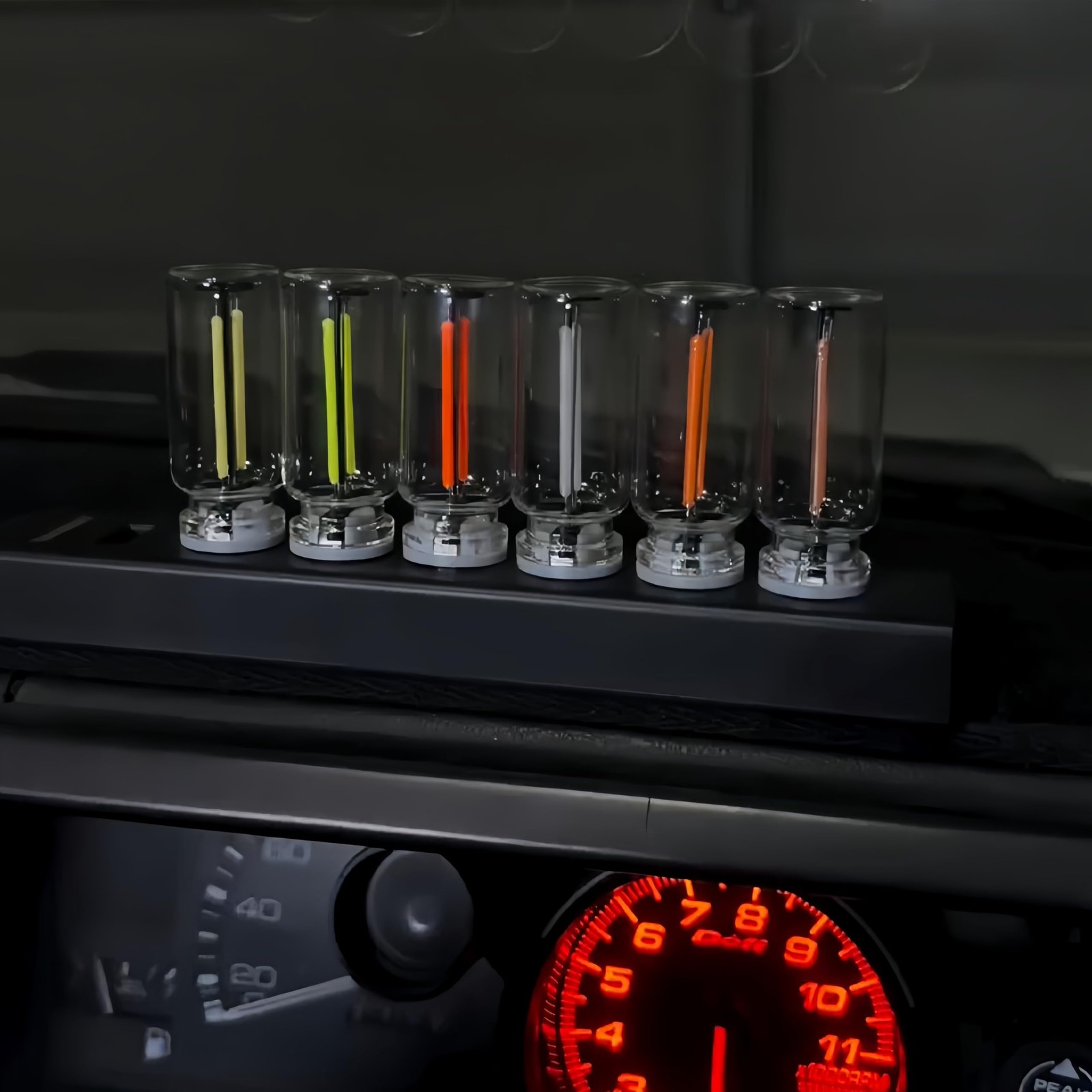 Lámpara Coche Retro, Ajuste Táctil USB Luces LED Coche, Enchufe USB Automotriz N...- - Image 5