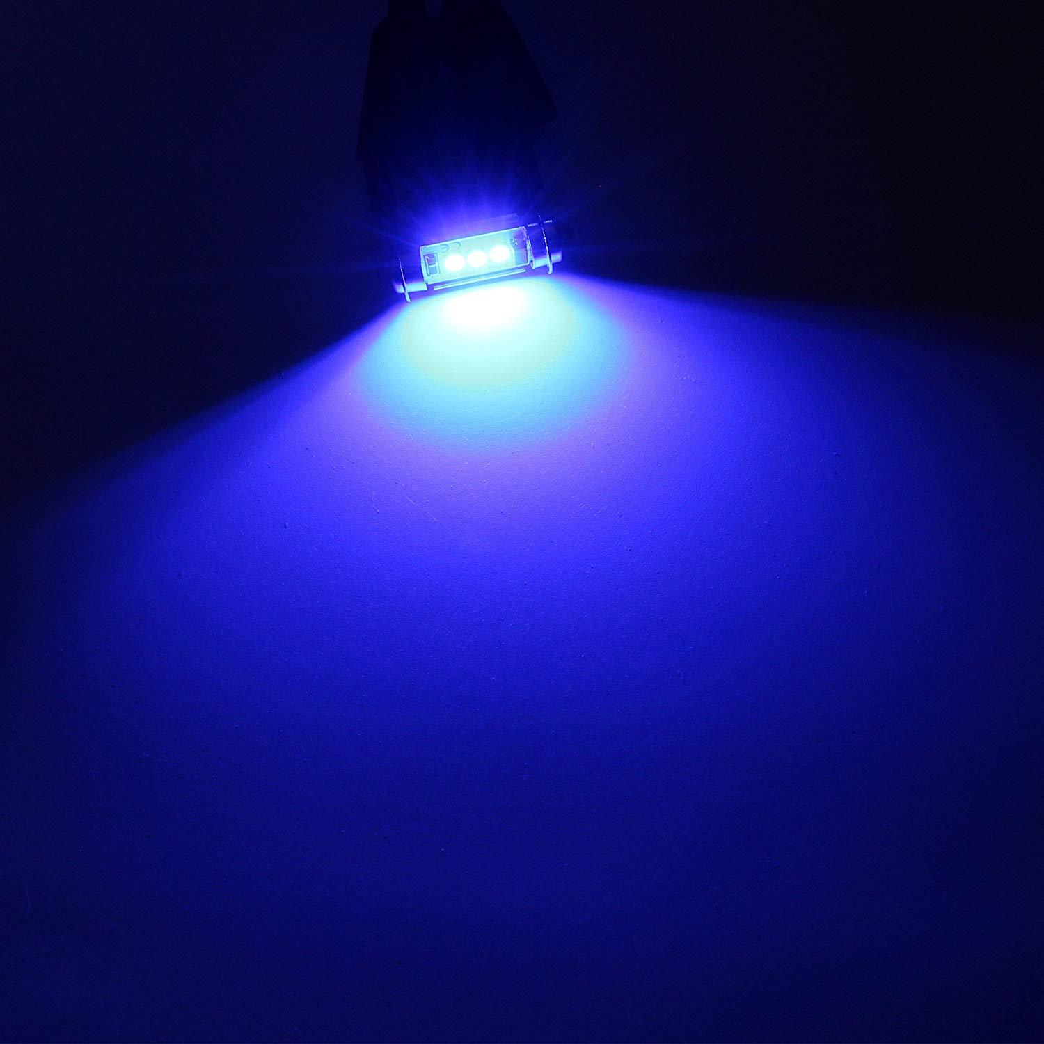 Bombilla domo Allá DE3175 31 MM azul 3 LED, festón de lectura superior superior superior superior- - Image 5