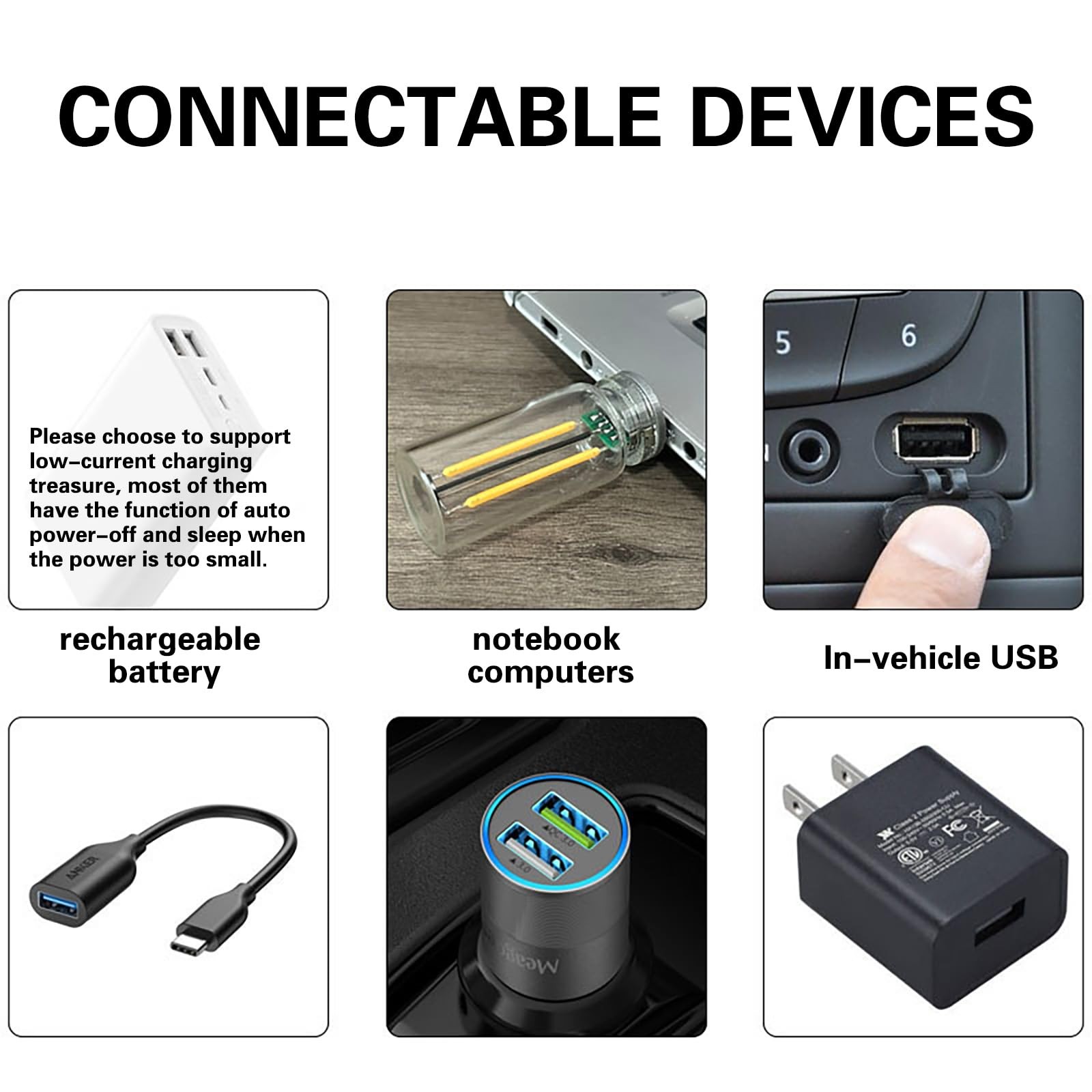 Lámparas de coche, control táctil USB luces de atmósfera interior de coche, USB interior automotriz...- - Image 5