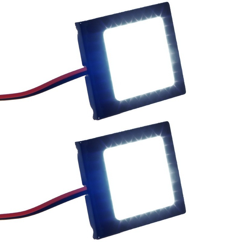 6500K COB LED Pods Artic White 2 Pcs, Car Truck Motorcycle Lights - Image 3