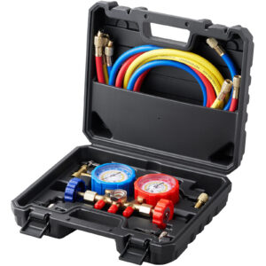 Automotive air conditioning refrigerant charging meter connection accessories