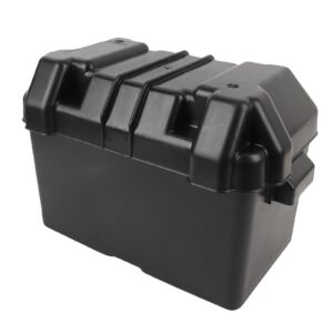 Caja de baterías para autocaravana ABS marina automotriz remolque barco caja de baterías 325x195x185 mm✈-