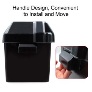 Caja de baterías para autocaravana ABS anti impacto marina automotriz barco remolque caja de baterías F SAP-