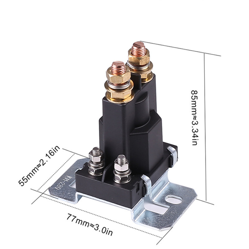 Relé de alta corriente 500A 12V/24V relé de arranque de batería doble gran corriente alimentación de automóvil-