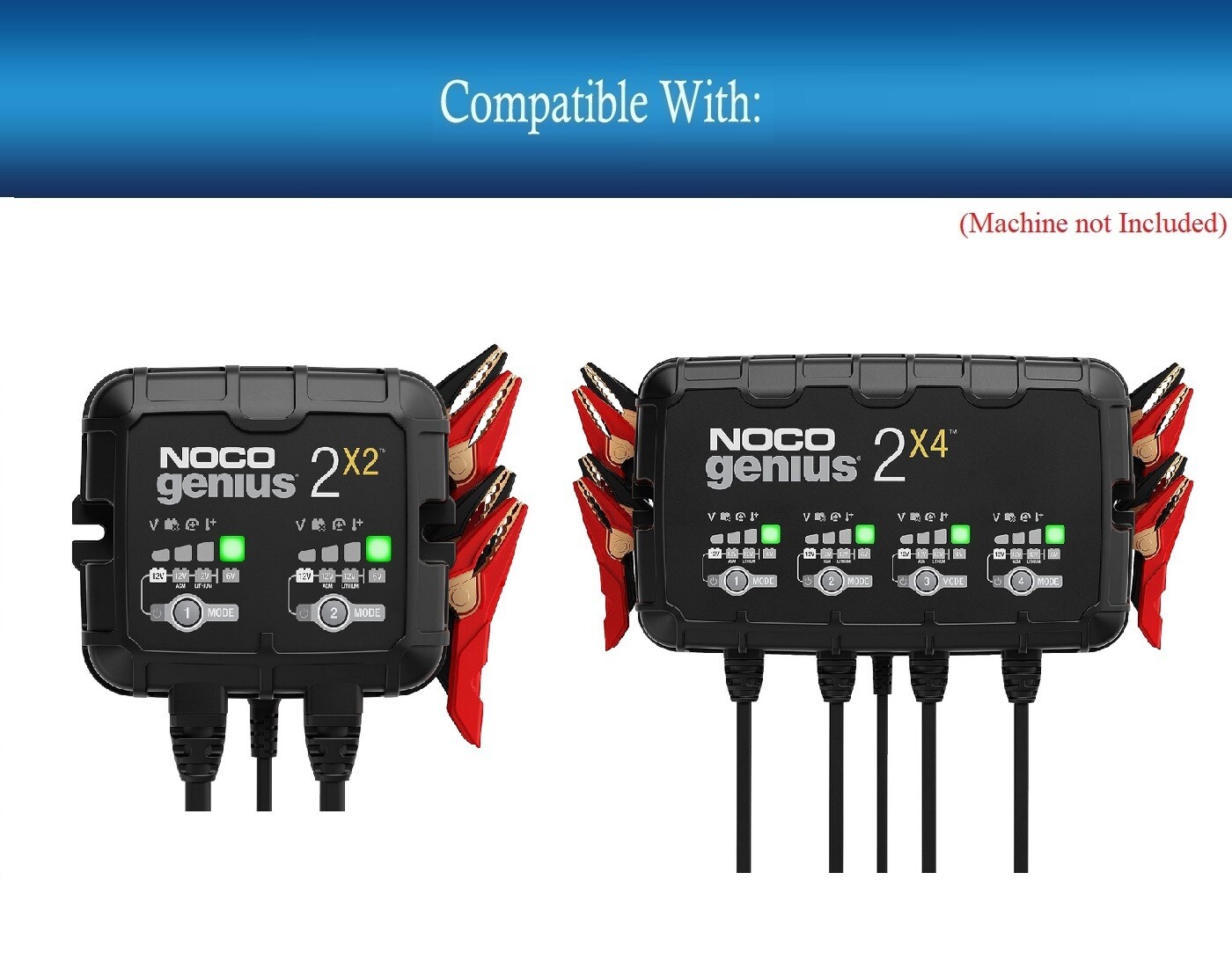 Cable de alimentación de 2 clavijas AC IN para cargador de batería de coche inteligente NOCO GENIUS2X2 GENIUS2X4- - Image 2