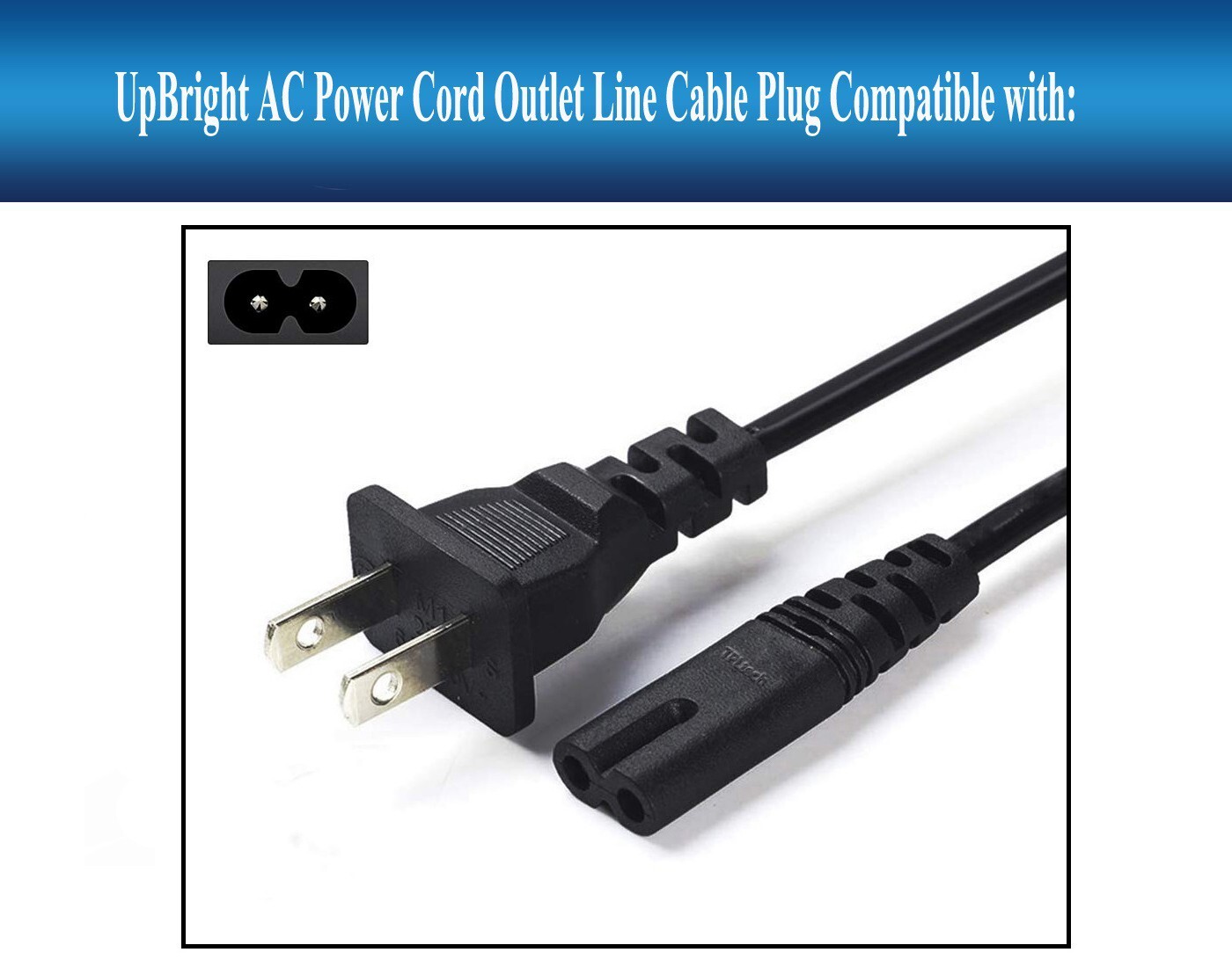 Cable de alimentación de 2 clavijas AC IN para cargador de batería de coche inteligente NOCO GENIUS2X2 GENIUS2X4- - Image 3