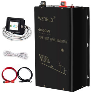 Casa rodante 4000W inversor de onda sinusoidal pura fase dividida 36V a 120V 240V control remoto solar con cable-