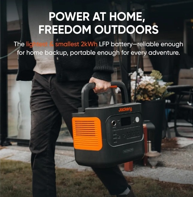 Generador solar portátil Jackery Explorer 2000 Wh ENVÍO 2ALASKA&Guam&PR&OVERSEA- - Image 2