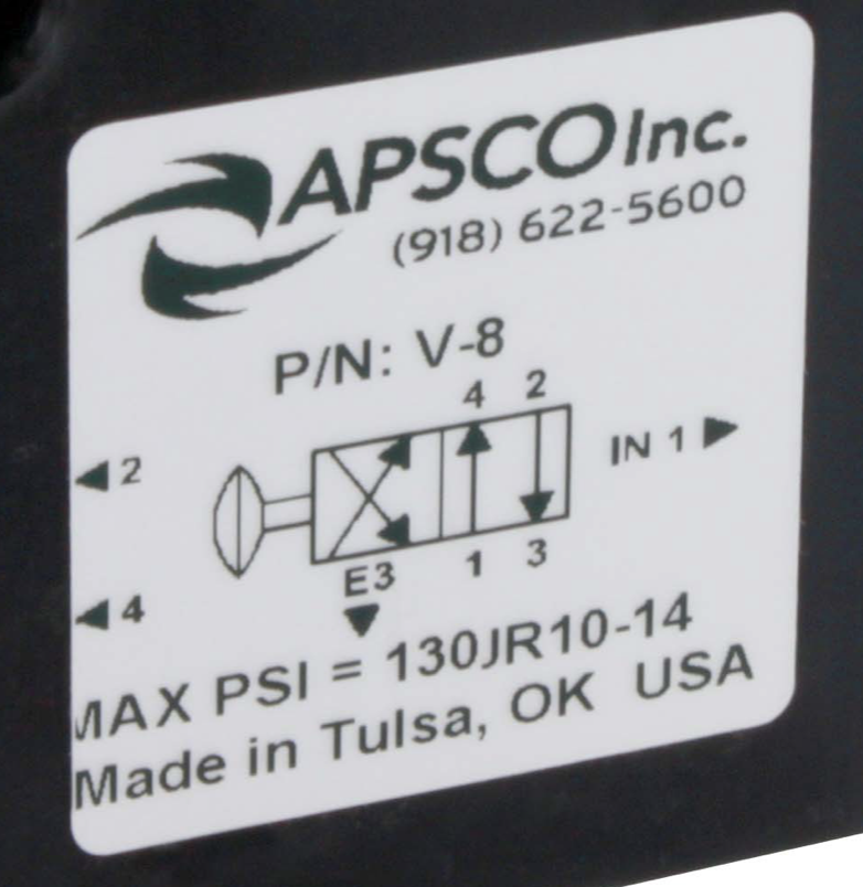 Apsco - 4 Way 2 Position Single Spool Tailgate Air Valve - Image 4