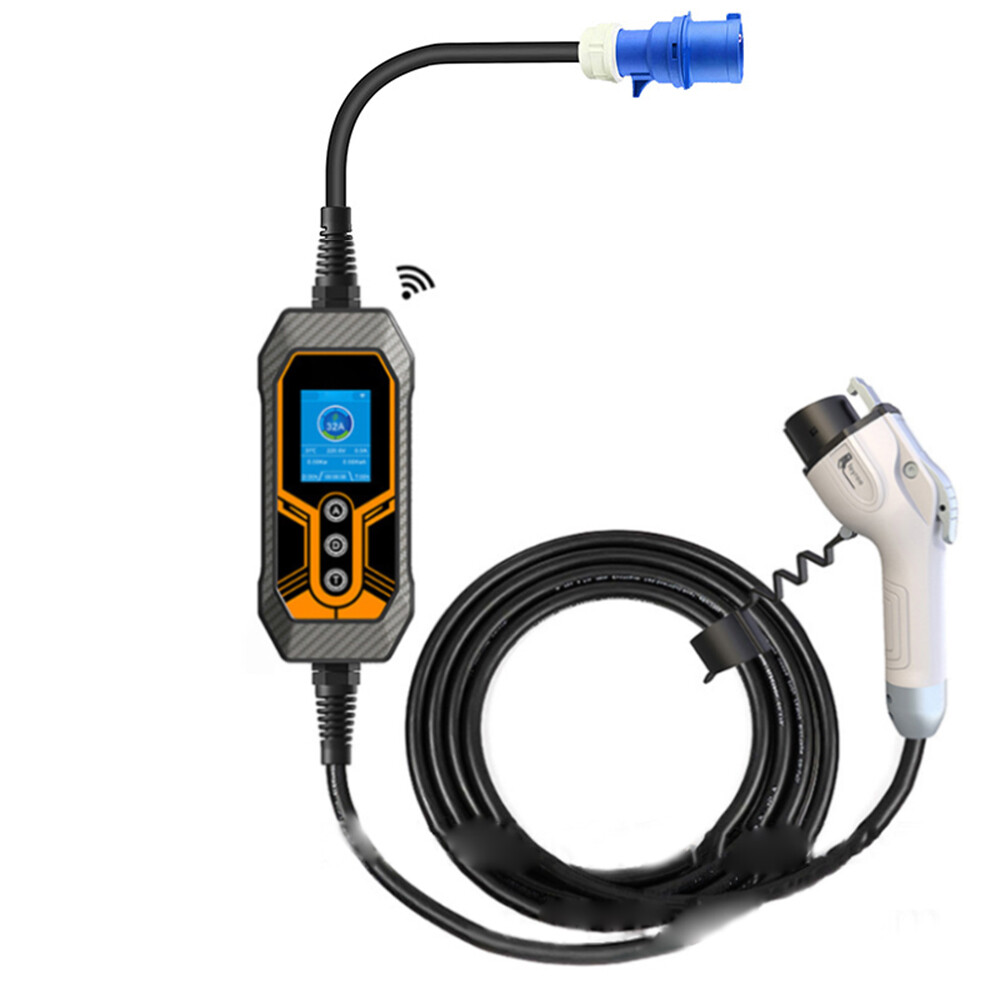 Cable de carga EV portátil CEE 32A 16 ft APP J1772 cargador de coche eléctrico rápido 7KW- - Image 3