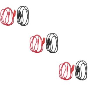 Kit automotriz clips eléctricos de puente de cables de prueba multímetro de 3 unidades-