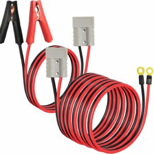 Cable de puente de alta resistencia 50A, conector y clip Anderson de refuerzo automotriz -