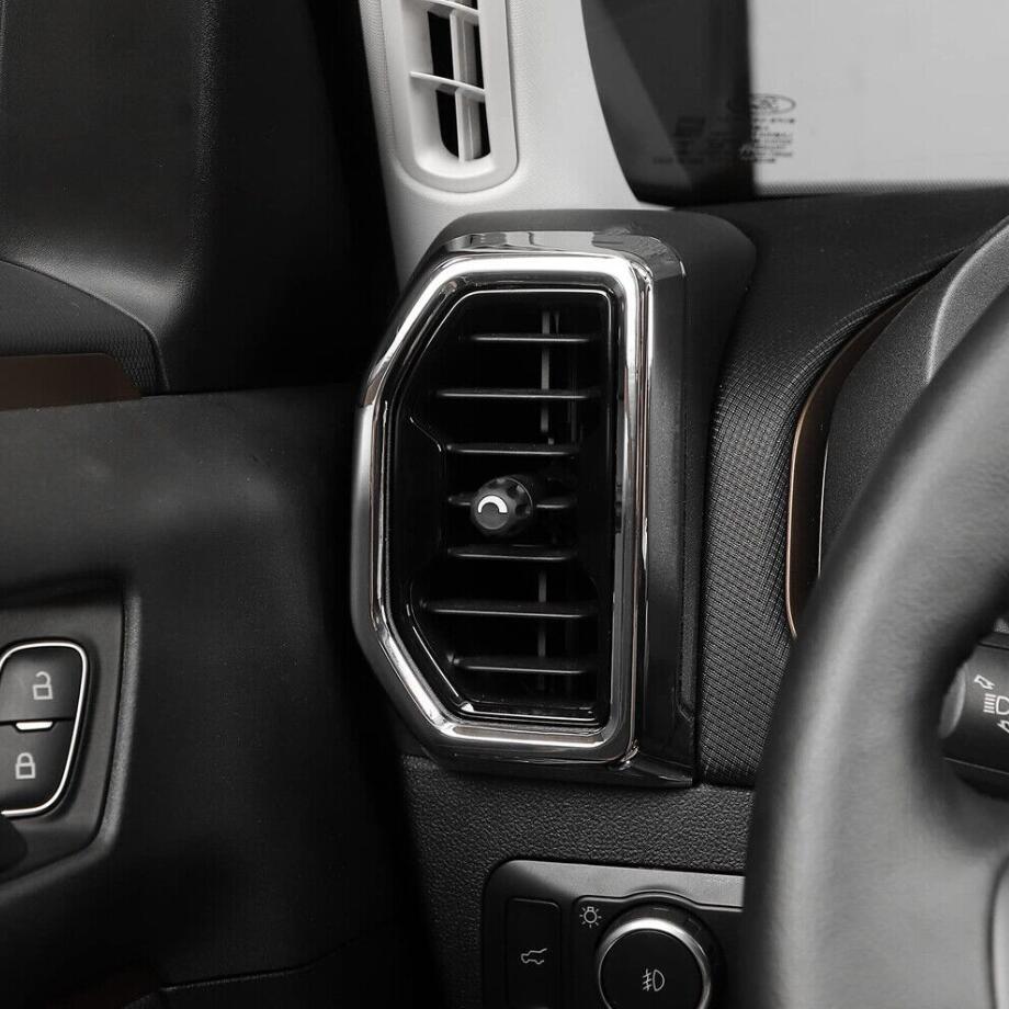 Chrome Dash Air Vent Outlet Cover Trim Accessories For Ford Bronco Sport 21-2024 - Image 2