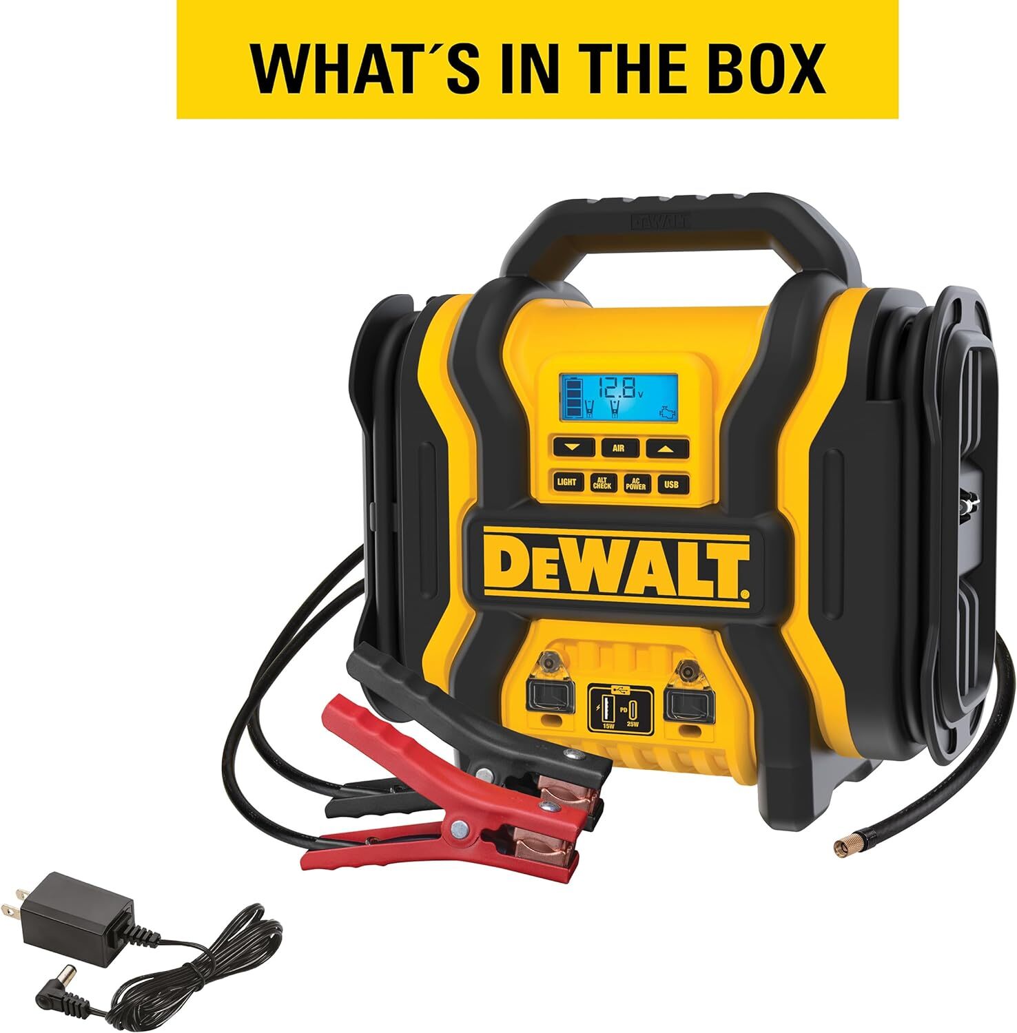 Amplificador de batería de pico DEWALT DXAEPS14-Type2 2000 12V salto de refuerzo de batería automotriz- - Image 3