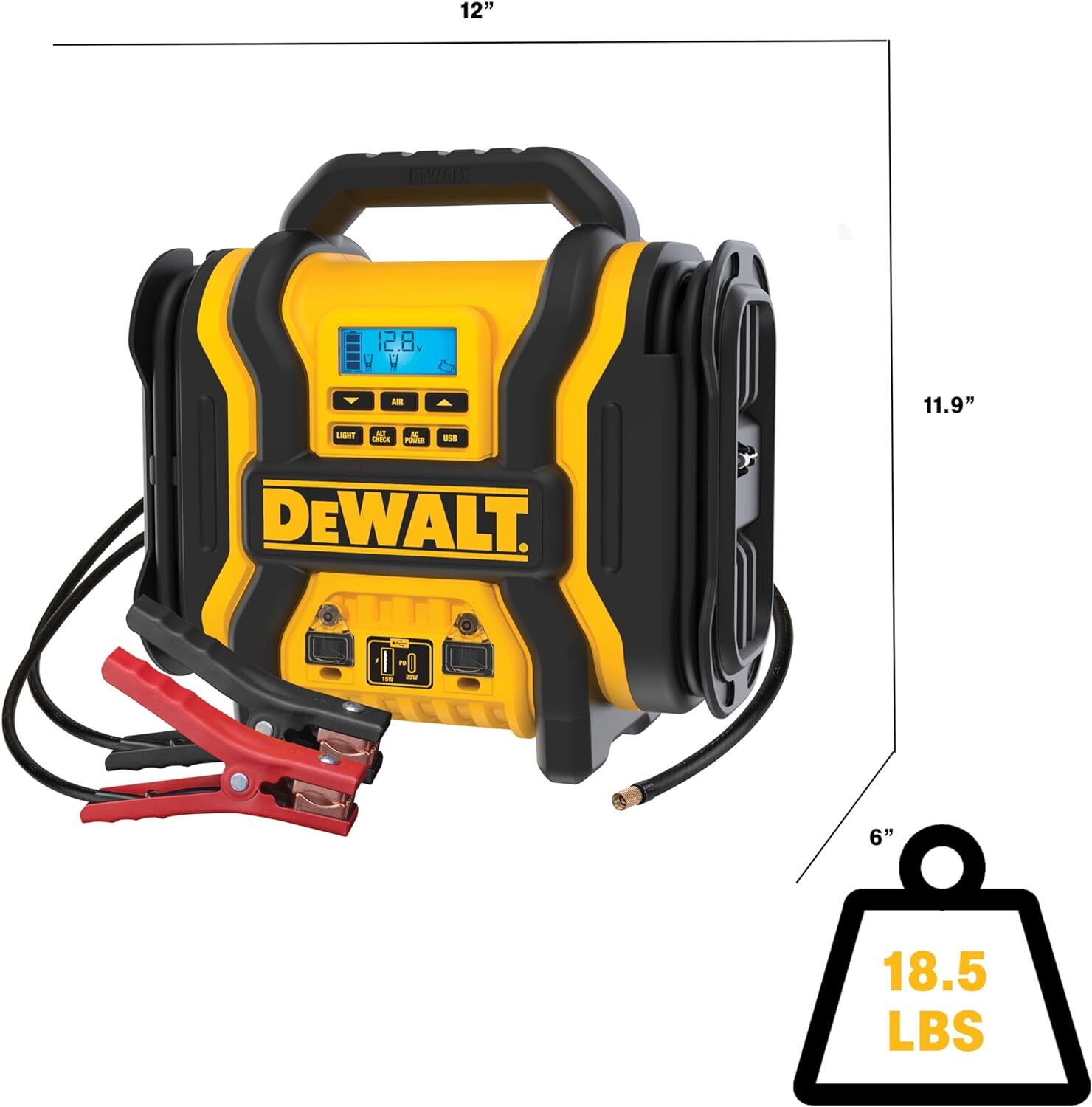 Amplificador de batería de pico DEWALT DXAEPS14-Type2 2000 12V salto de refuerzo de batería automotriz- - Image 4