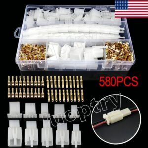 580x Conector de cable automotriz 2/3/4/6/9 pines macho hembra Kit de enchufe de terminal de cable-