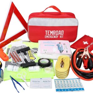 Auto Emergency Kit Set Car Tool Bag Vehicle Safety Kit Portable Roadside Temroad