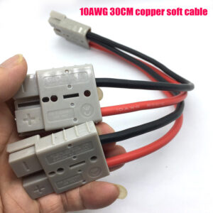 Conector de enchufe Anderson de 50 amperios adaptador doble Y 1 a 2 cable automotriz de 10 AWG-