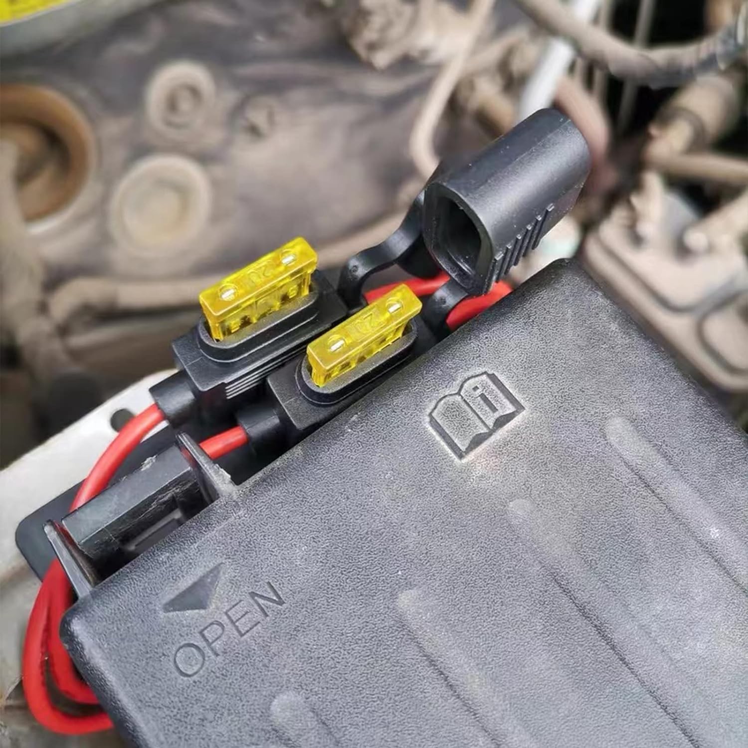 (40 piezas) Fusible automotriz estándar de 50 amperios, hoja de coche 50A 12V 24V 32V negro - - Image 5