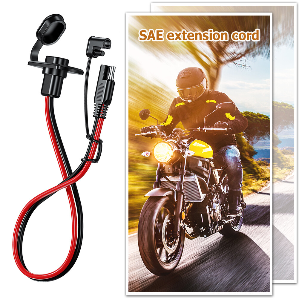 12AWG SAE to SAE Female Cord Automotive Panel Extension Cable for Solar Panels - Image 2