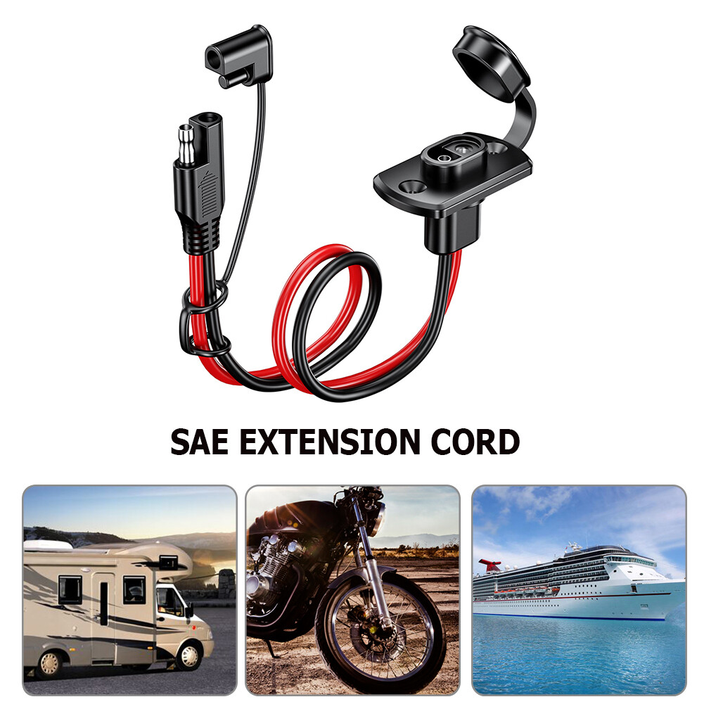 12AWG SAE to SAE Female Cord Automotive Panel Extension Cable for Solar Panels - Image 4