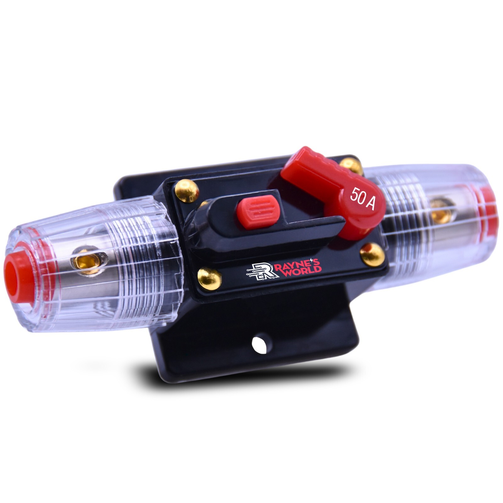 2 PACK 50 Amp Disyuntores Impermeable en Línea Auto/Solar Restablecimiento Manual 12V-48V- - Image 2