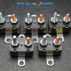 5 PIEZAS 12 VOLTIOS 15 20 30 40 50 AMP AUTO RESTABLECIMIENTO DISYUNTOR AUTOMOTRIZ EE. UU.-