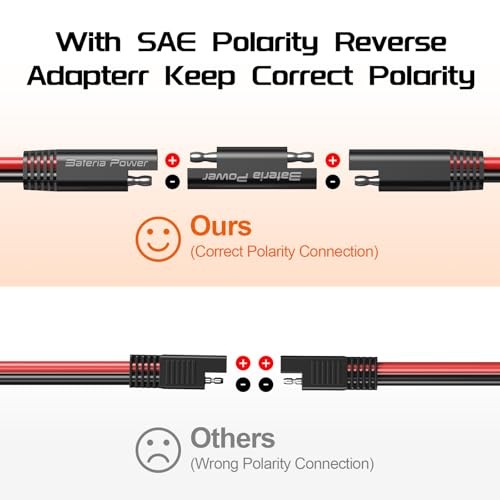 SAE Extension Cable, SAE Quick Disconnect Connector for Automotive, 16AWG 25FT - Image 5