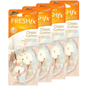 Tarjeta colgante ambientador coche Armor All FRESHfx, 12 unidades (algodón clásico)-