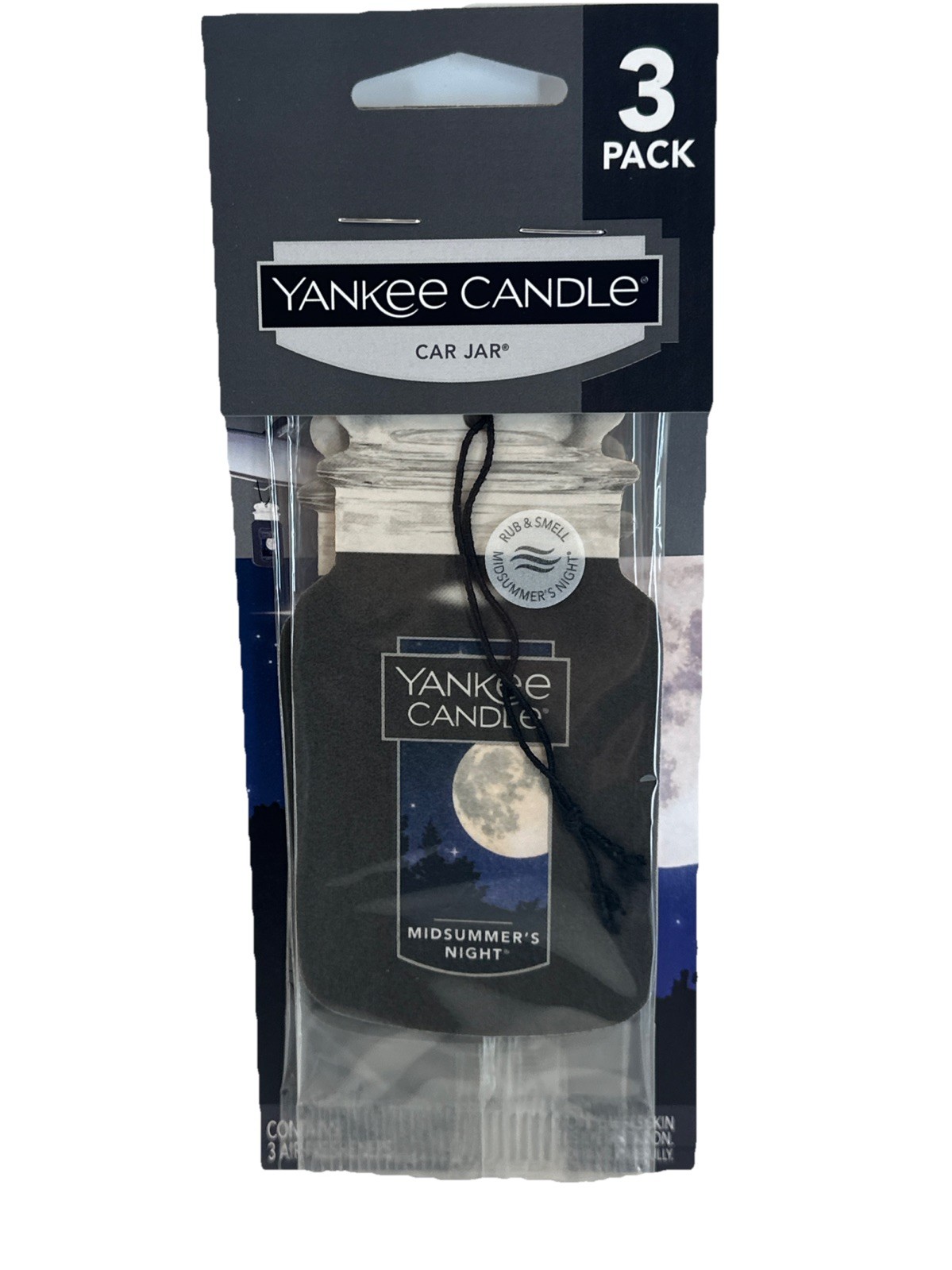 Ambientador de aire 12 velas Yankee aroma nocturno verano tarro coche 4 tarjetas de 3 = 12- - Image 3