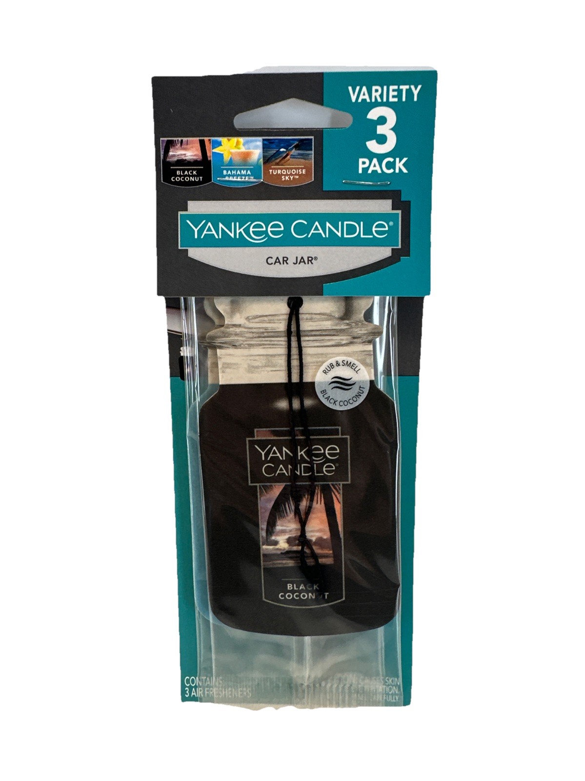 Paquete de 12 variedades de ambientador Scent Yankee Candle Car Tarro 4 tarjetas de 3 = 12- - Image 3