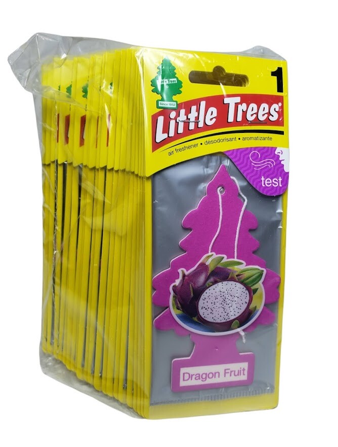 Ambientador con aroma a fruta de dragón Little Trees - Paquete de 24 - Envío gratuito-