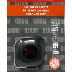 Ambientadores de aire acondicionado con clip de ventilación para automóvil con membrana de ozio, Caribbean Breeze-