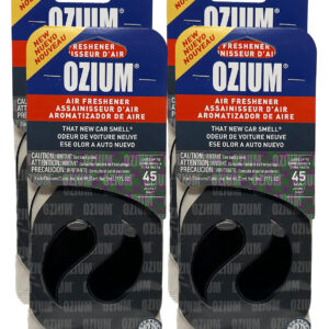 Ambientador de aire colgante de membrana de papel de ozio para automóvil - aroma para automóvil nuevo, 4 paquetes-
