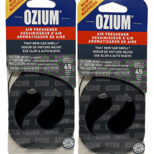 Ambientador de aire colgante de membrana de papel de ozio para automóvil - aroma para automóvil nuevo, 2 paquetes-