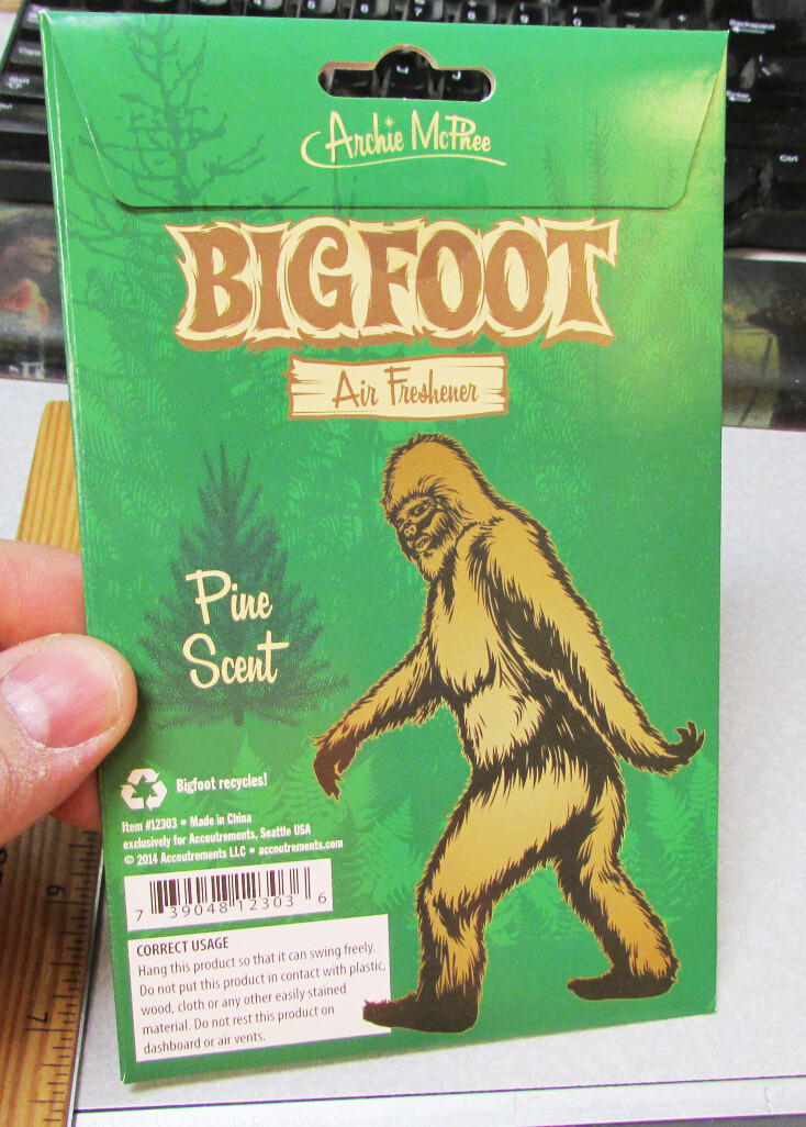 Ambientador Bigfoot también conocido como Sasquatch - aroma a pino - nuevo - se envía a todo el mundo- - Image 3