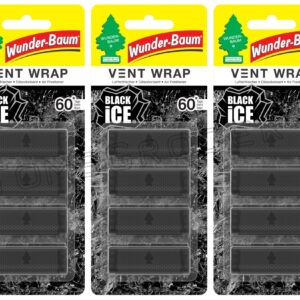 Ambientadores de aire discretos para automóvil Wunder Baum Vent Wrap Black Ice-